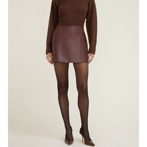 Dynamite Kylie faux Leather Mini Skirt